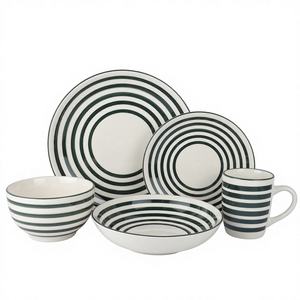 Service de vaisselle en porcelaine pour hôtel et restaurant, écologique, peint à la main, résistant au four - Product Image 1