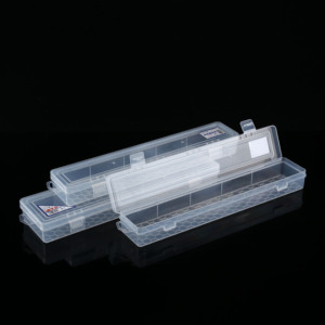 China 2022 New Arrival Top Quality transparent plastic box office pencil box painting Brush case