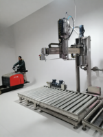 Machine de remplissage semi-automatique à tête unique pour cuves IBC de 1 à 1,5T, en acier inoxydable 304, pour l'industrie chimique et alimentaire