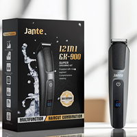 Tondeuse à cheveux 12 en 1 Rechargeable Tondeuse à cheveux pour le nez Oreille Corps Complet Imperméable Tondeuse à cheveux pour hommes avec Base à usage domestique