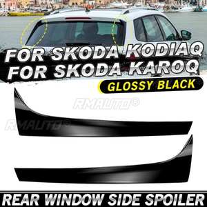 Par de alerones laterales para ventana trasera para Skoda Karoq y Kodiaq 2016-2022, alerón de techo trasero, borde lateral, solapa de maletero, labio de alerón - Product Image 1
