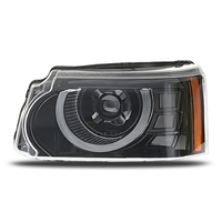 Phare avant modifié pour Range Rover Sport 2010-2013, style Defender, avec lentille LED et feux de jour, ensemble de phares de voiture amélioré
