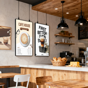 Pantalla Digital de Señalización Interior Colgante de 43 55 65 75 86 Pulgadas, Pantalla LCD de Publicidad para Ventanas y Techos, Tablero de Menú Digital Montado en la Pared, Póster Digital - Product Image 5