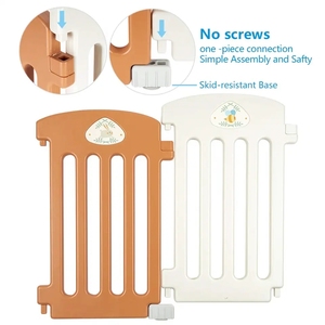 Clôtures d'intérieur pour bébé bricolage en plastique parc pour enfants avec porte <span class=keywords><strong>de</strong></span> jeu - Product Image 6