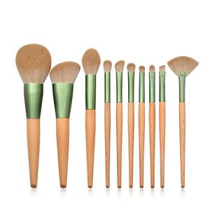 Hot Bán Tùy Chỉnh Trang Điểm Bàn Chải Thiết Lập 10 Pcs Chất Lượng Cao Tổng Hợp Tóc Bàn Chải Giá Thấp Với Logo Riêng Cho Khuôn Mặt Sử Dụng - Product Image 1