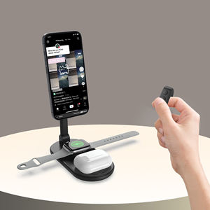 Support de charge sans fil multifonctionnel <span class=keywords><strong>3</strong></span>-en-1 à chargement rapide Station de charge magnétique sans fil pour téléphone, montre et écouteurs - Product Image 3