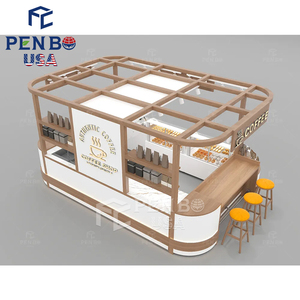 Style de mode personnalisé 3x3 5x5 10x10 bulle thé boulangerie café kiosque centre commercial intérieur jus café bar comptoir kiosque conception - Product Image 4