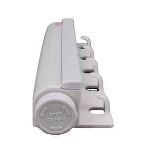 ราวตากผ้าแบบเชือกยืดได้ติดผนังสำหรับระเบียงระเบียงระเบียงภายในประหยัดพื้นที่ - Product Image 2