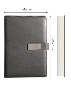 Promotion <b>Custom</b> PU Leather A5 Eco-Friendly Portable <b>Diary</b> Notebook with Printed Logo for Office School - Product Image 5