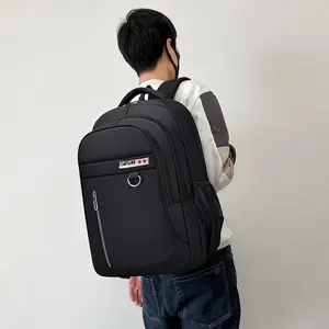 OMASKA de gran tamaño estudiante bolsas de ordenador portátil mochila escolar impermeable de Nylon Unisex 19 pulgadas ordenador portátil mochila de viaje bolsas de la escuela