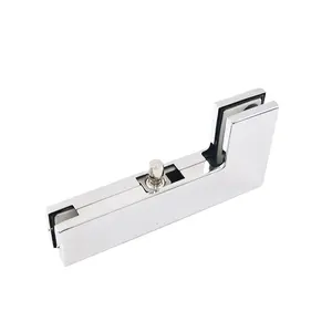 Stainless Steel Frameless Glass Door Clip Large L-shaped Patch Fitting