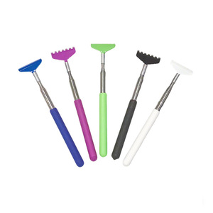 Sino-French Telescopic <b>Back</b> <b>Scratcher</b> Metal Alloy Extendable Scratch Tool For Full Body Massage With Replaceable Head - Product Image 1