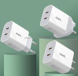 Dual <b>C</b> Fast <b>Charging</b> 20W <b>Charging</b> Head TYPE-<b>C</b> Charger 40W Dual PD Charger Mobile Phone <b>Charging</b> Head - Product Image 6