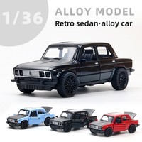 Coche de Juguete de Metal Fundido a Presión, Modelo Retro Vintage Lada Niva Todoterreno a Escala 1/36, con 3 Puertas Abribles, Modelo YZ, para Mayores de 3 Años