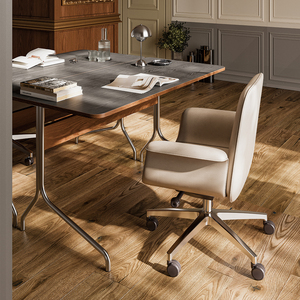 Designer White <span class=keywords><strong>Leather</strong></span> Swivel Recline Kunstleder <span class=keywords><strong>Office</strong></span> Meeting <span class=keywords><strong>Chair</strong></span> Bequemer Executive <span class=keywords><strong>Chair</strong></span> mit Rädern - Product Image 4