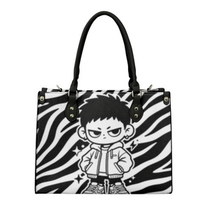 Bolso de Hombro de Cuero PU con Impresión Personalizada, Directo de Fábrica, 1 Pieza, con Fondo Plegable, Impresión OEM Personalizada para Mujer - Product Image 1