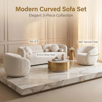 Canapé sectionnel de salon haut de gamme en tissu polaire d'agneau, style nordique simple et moderne, luxe léger, 2, 3 ou 4 places