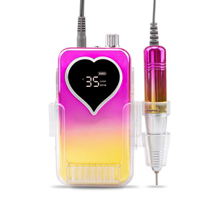 Perceuse à ongles électrique sans fil 45W, 35000 tr/min, rechargeable, portable, rose, pour manucure et pédicure, machine à limer pour salon, kit de perceuse à ongles - Product Image 2