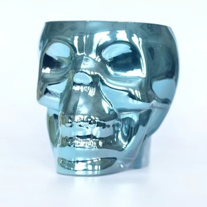 Lot de verres à bière en <span class=keywords><strong>verre</strong></span> électroplaqué motif croix bleue, ensemble de verrerie pour la maison et la décoration de Noël - Product Image 5