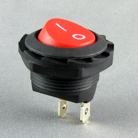 Produits personnalisés 6a 250V on off 2 broches Spst Mini interrupteur à bascule rond 20a interrupteur marche-arrêt interrupteur à bascule avec couvercle de sécurité