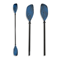 Paddle Kayak OEM Kayak Pêche Couleur Mixte Bleu Noir 4 Pièces Snap Bouton Connexion Détachable Nylon Carbone Kayak Paddle