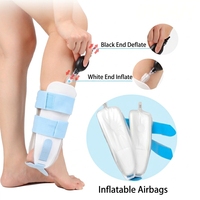 Attelle de cheville à compression d'air et de gel avec thérapie par le froid, pour entorses et soutien post-opératoire des fractures, avec contrôle du mouvement de la cheville, type Walker