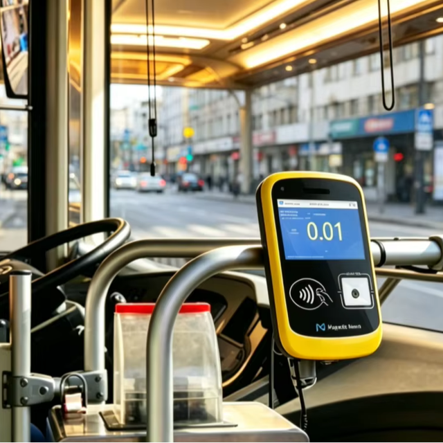 Magnetic North M10P EMV L1 L2 Smart Bus Card Reader with GPS 4G WiFi Bus Card Validator Vehicle Automatic Fare Collection System