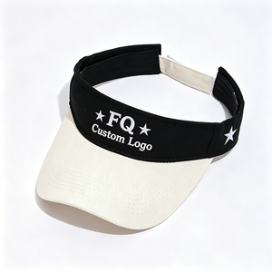 Visières <span class=keywords><strong>pare</strong></span>-soleil et déflecteurs anti-insectes bicolores, casquette visière personnalisée avec logo brodé, visière de sport d'extérieur pour femmes - Product Image 1