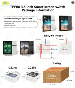 Panel de Control Inteligente WiFi Tuya 2026, Pantalla de 3.5 Pulgadas, Interruptor con Emisor IR Integrado, Panel Gateway SIGMESH, Compatible con <span class=keywords><strong>Alexa</strong></span> - Product Image 3
