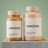 Bouteille de complément alimentaire en plastique dépoli de qualité supérieure 400ML 250ML, couleur mate, pour gommes, capsules, vitamines, pilules, avec bouchon à vis