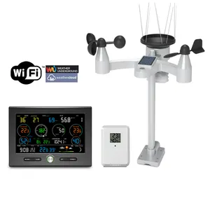 Home PM2.5 WiFi Weather Station with 7-1 Sensor with wind and rain gauge, UV and Sunlight Index