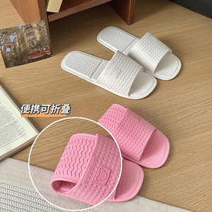 รองเท้าแตะพับได้สำหรับผู้หญิง ฤดูร้อน พกพาสะดวก เหมาะสำหรับโรงแรมและการเดินทาง ใช้ในบ้านและห้องน้ำ สำหรับคู่รัก - Product Image 4
