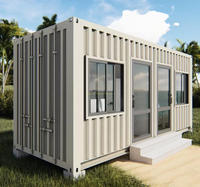 Maison conteneur préfabriquée 20 pieds à prix abordable, mini-maison mobile avec chambre et salle de bain, prête à l'emploi