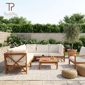 Ensemble de canapé-lit Chesterfield moderne et traditionnel en bois, pour appartement, villa, hôtel, salon extérieur, meubles pliables modulaires - Product Image 6