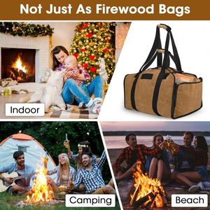 Muestra Gratuita: Bolsa de Transporte para Leña Oxford, Bolsa de Almacenamiento de Leña de Alta Calidad para Acampar y Hacer Barbacoas - Product Image 5