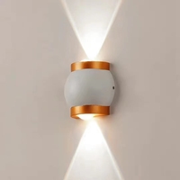 Décoration d'intérieur, applique murale LED 6W 12W, applique murale en aluminium imperméable à deux têtes pour jardin, véranda, chambre à coucher, escalier