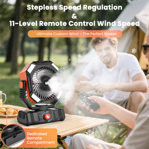 Wholesale Camping Fan 30000MAh Battery Powered <b>Portable</b> Operated Tent <b>Air</b> Conditioner for Rechargeable Misting Fan <b>Air</b> <b>Condition</b> - Product Image 6