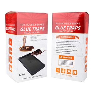 Trappola per Topi in Plastica Nera Resistente con Adesivo Forte, Soluzione Monouso ed Efficace per il Controllo dei Roditori per Uso <span class=keywords><strong>Interno</strong></span> - Product Image 6