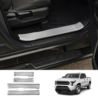 Gobison Accessoires de voiture Protecteur de seuil de porte intérieur extérieur pour Toyota Tacoma 2024 Autres pièces automobiles Protecteur de seuil de porte
