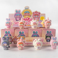 Caja Sorpresa de Resina con Animales de Dibujos Animados, Mini Figuras Coleccionables de Alto Valor, Decoración de Escritorio, Modelo de Moda