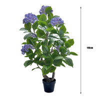 Pot Bunga Hydrangea Buatan Gaya Nordik Berkualitas Tinggi untuk Hiasan Rumah Ruang Tamu Toko