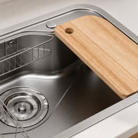 Évier de cuisine moderne multifonction en acier inoxydable 304, nano, à cuve unique, rectangulaire, à encastrer sous plan, avec robinet, pour appartement, garantie 3 ans