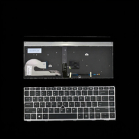 Pour HP EliteBook 840 G5 G6 846 G5 745 G5 clavier rétro-éclairé USB avec pointeur LED nouvelle mise en page britannique corps d'axe mécanique Gateron