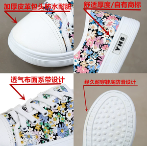 <span class=keywords><strong>Scarpe</strong></span> di tela da ragazza di nuovo Design alla moda <span class=keywords><strong>scarpe</strong></span> piatte con stampa floreale Casual da donna - Product Image 4