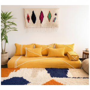 Juego de Sofa de Suelo Oriental-Esponja de Algodón de Calidad-200x80x20 cm-Cualquier Color Es Posible. - Product Image 3