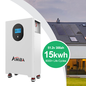 סוללת AMIBA Power Home LiFePO4 <span class=keywords><strong>48V</strong></span> 100Ah 5kWh 200Ah 10kWh 300Ah 15kWh BMS תואמת לפאנלים סולאריים ומערכות ממירים - Product Image 1