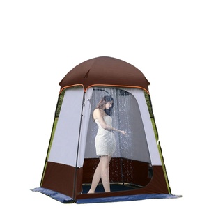 Carpa Impermeable para Ducha y Cambio de Ropa al Aire Libre, de Doble Capa, Tela Oxford 210D, para Camping, Senderismo, Playa y Pesca, Apta para las Cuatro Estaciones - Product Image 1