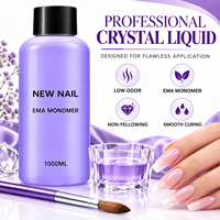 Poudre acrylique américaine OEM, marque privée, séchage moyen rapide, 1000ML/500ML, liquide acrylique pour ongles EMA, monomère EMA