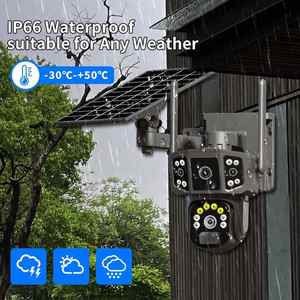 Yeni Tasarım IPC360 Çift Yönlü Sesli Kablosuz Video Kamera Dış Mekan Ev <span class=keywords><strong>3</strong></span> Lensli CMOS 4G Solar PTZ IP Geniş Açılı Bulut - Product Image 4