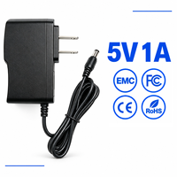 Adaptateurs secteur muraux haute efficacité 5V 1000mA 5W à 6 protections, entrée 100-240V, pour caméras de sécurité CCTV, directement de l'usine